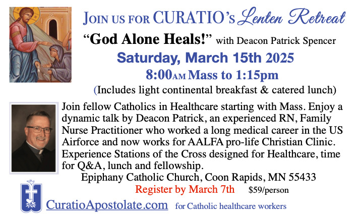 Lenten Retreat – God Alone Heals